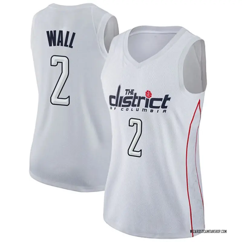 Nike Washington Wizards Swingman White John Wall Jersey City Edition