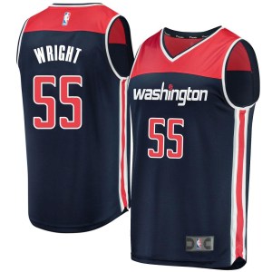 Washington Wizards Fast Break Navy Delon Wright Jersey - Statement Edition - Youth