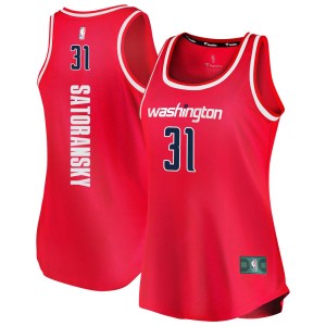 Washington Wizards Fast Break Red Tomas Satoransky Tank Jersey - Icon Edition - Women's