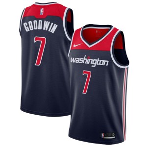 Washington Wizards Swingman Navy Jordan Goodwin Jersey - Statement Edition - Men's