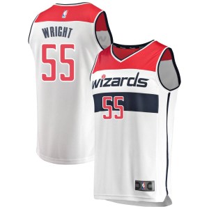 Washington Wizards Fast Break White Delon Wright Jersey - Association Edition - Youth
