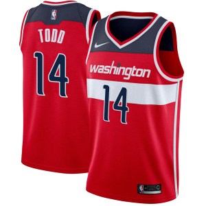 Washington Wizards Swingman Red Isaiah Todd Jersey - Icon Edition - Men's