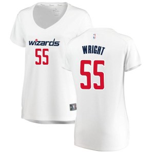 Washington Wizards Fast Break White Delon Wright Jersey - Association Edition - Women's