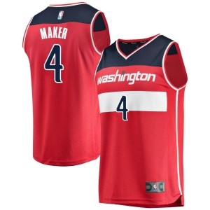 Washington Wizards Fast Break Red Makur Maker Jersey - Icon Edition - Men's