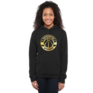 Washington Wizards Gold Collection Ladies Pullover Hoodie - Black - Women's