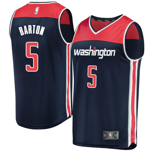 Washington Wizards Fast Break Navy Will Barton Jersey - Statement Edition - Men's